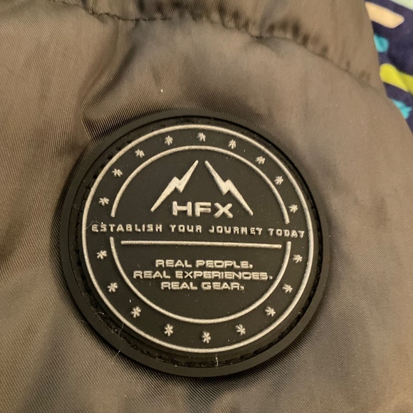 Halifax HFX Women’s Gray Puffer Coat Removable Hood with Faux Fur Sz M - Picture 10 of 13